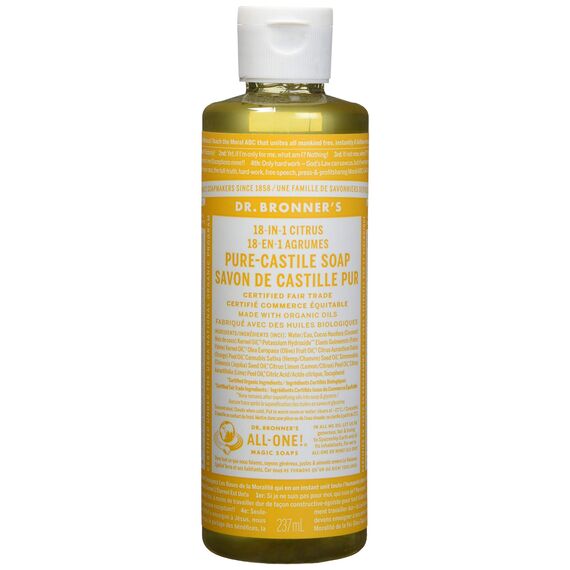 Dr. Bronner's Bio Citrus Pure-Castile Flüssigseife, 237 ml