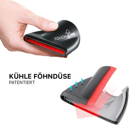 Valera, Swiss Silent Jet 8500, professioneller Haartrockner, Föhn mit leistungsstarkem Motor AC-PERFORMANCE, 3 Temperaturstufen, Ionen-Generator, verdrehsicheres Super-Flex-Kabel, 2000 W, rot