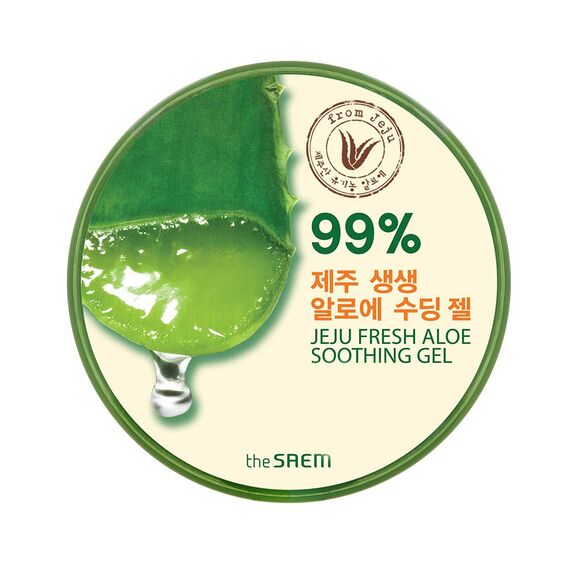 Natürliches Koreanisch Aloe Vera Gel 100 prozent - 300 ml - Feuchtigkeitscreme für Gesicht, Körper Haar-Gel, Pflege nach dem Sonnen, bei Ekzem, Sonnenbrand, Anti-Narben - Aloeveragel