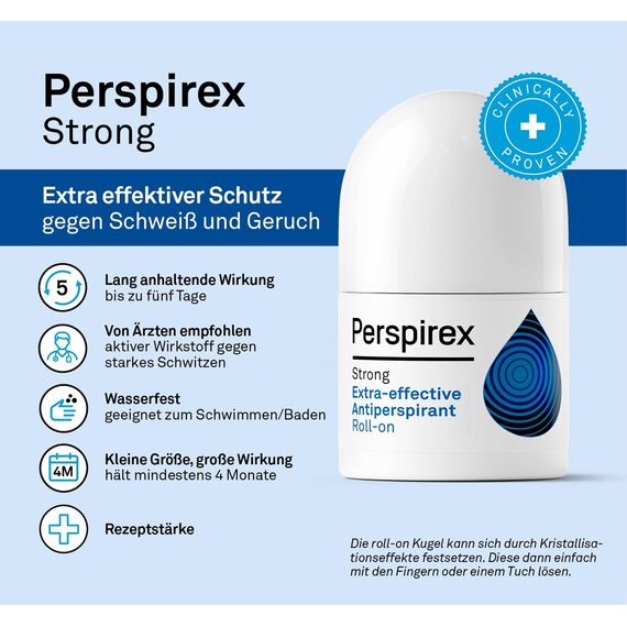Perspirex ® | Strong | Antitranspirant Deo Roller | 20ml
