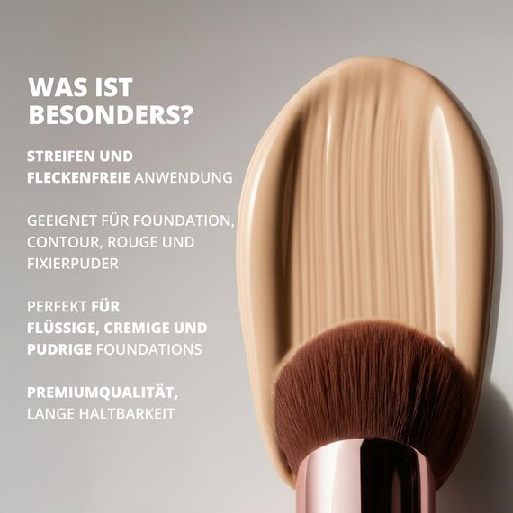 Make-Up Pinsel Kabuki Schminkpinsel Kosmetikpinsel - Foundation Pinsel - Ideal für Cremige, Pudrige oder Flüssige Foundation - Dichte Synthetische Premium Pinselhaare - Super Geschenkidee