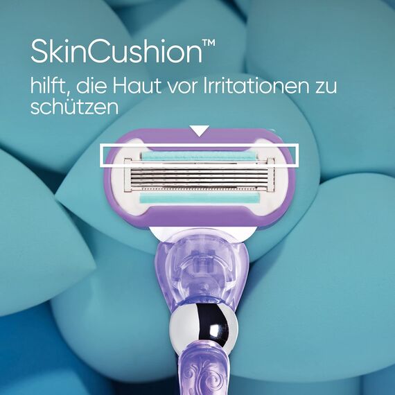 Gillette Venus Deluxe Smooth Swirl Rasierer Damen, Damenrasierer + 1 Rasierklinge