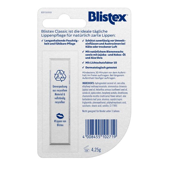 Blistex Classic Lippenpflege | 4,25 g (1er Pack)