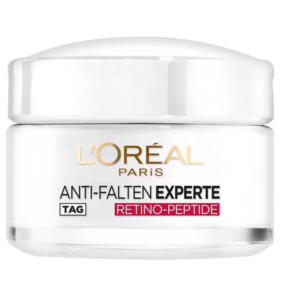 L'Oréal Paris Feuchtigkeitspflege für das Gesicht, Anti-Aging Creme zur Minderung von Falten mit Retino Peptiden, Für eine straffere und weichere Haut, Anti-Falten Experte, 1 x 50 ml