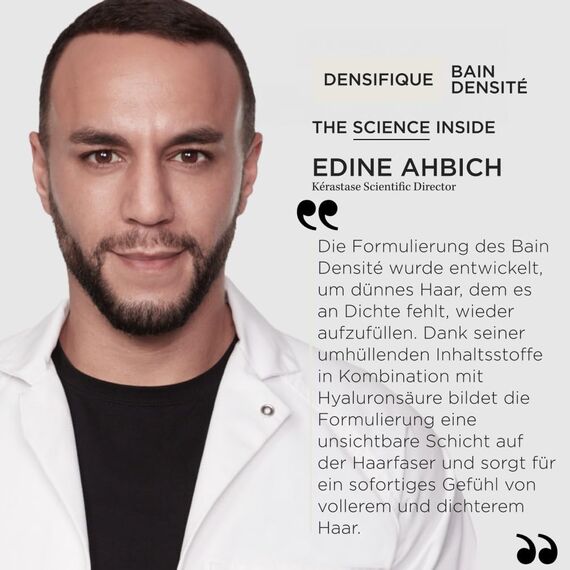 Kérastase Shampoo für feines und dünnes Haar, Verdichtendes und aufpolsterndes Haarbad, Bain Densité, Densifique, 250 ml