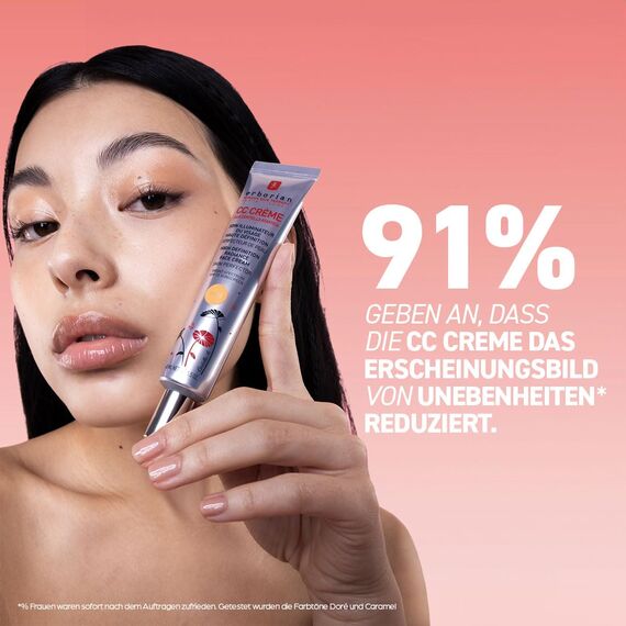 Erborian CC Cream - Getönte Gesichtscreme mit Centella Asiatica - Gesichtspflege aus Korea - Strahlender Teint & Feuchtigkeit LSF 25 - Clair 45 ml