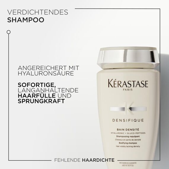 Kérastase Shampoo für feines und dünnes Haar, Verdichtendes und aufpolsterndes Haarbad, Bain Densité, Densifique, 250 ml
