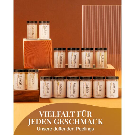 Frankonia BATH & SPA Sauna Salz Peeling Lavendel – 400 g Meersalz-Körperpeeling mit Jojobaöl & Vitamin E – Dusch- & Body Scrub für alle Hauttypen – Vegan & ohne Parabene – ohne Microplastik