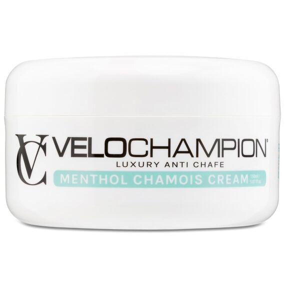 VeloChampion Luxus-Chamois Creme für Radfahrer, Läufer und Sportler | Vegane, kühlende, feuchtigkeitsspendende Anti-Scheuer-Creme | Reduziert Reibung und Scheuern | Geeignet für Männer und Frauen
