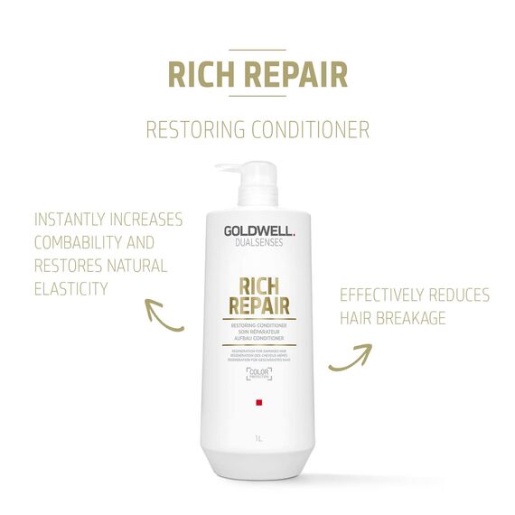 Goldwell Dualsenses Rich Repair Restoring Conditioner, 1er Pack (1 x 1 l)