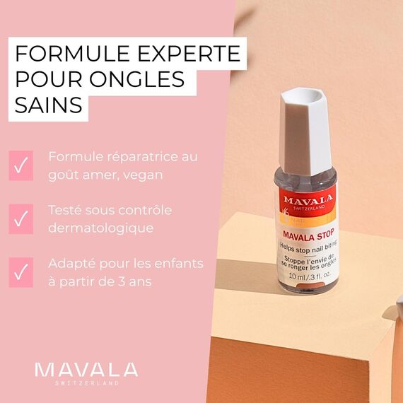 Mavala Transparent, Stop Mavala Stop zu Verhindert Nägelkauen und Daumenlutschen für Kinder und Erwachsene, 10 ml