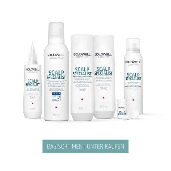 Goldwell Dualsenses Scalp Specialist Anti-Schuppen Shampoo für sensible Kopfhaut und dünner werdendes Haar, 250 ml