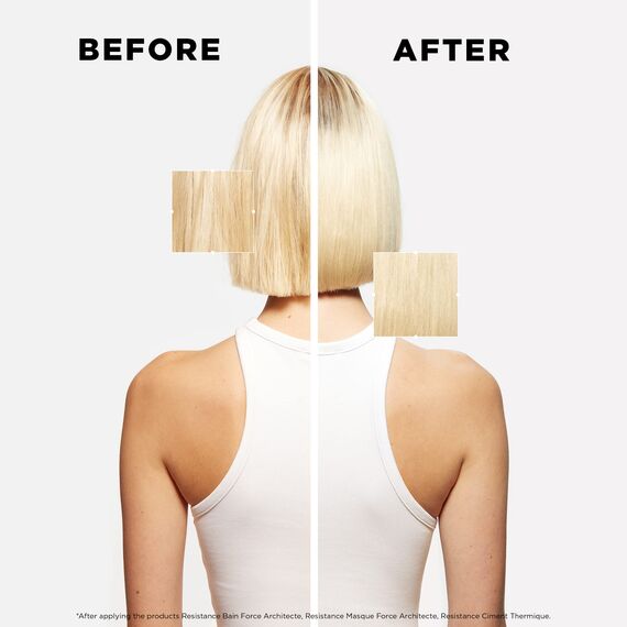 Kérastase Shampoo für geschädigtes und strapaziertes Haar, Regenerierendes und stärkendes Haarbad, Bain Force Architecte, Résistance, 250 ml