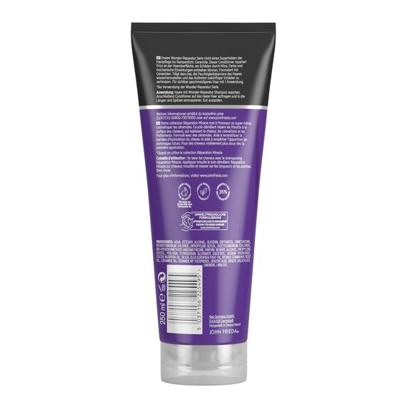 John Frieda Wunder Reparatur Conditioner - Inhalt: 250 ml - Sofort-Reparatur, Geschmeidigkeit & Schutz - Mit Argan-, Kokosnuss- & Moringa-Öl