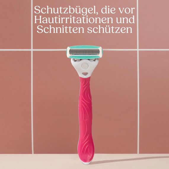 Wilkinson Sword Quattro for Women Sensitive Rasierklingen für Damen Rasierer, 3 St