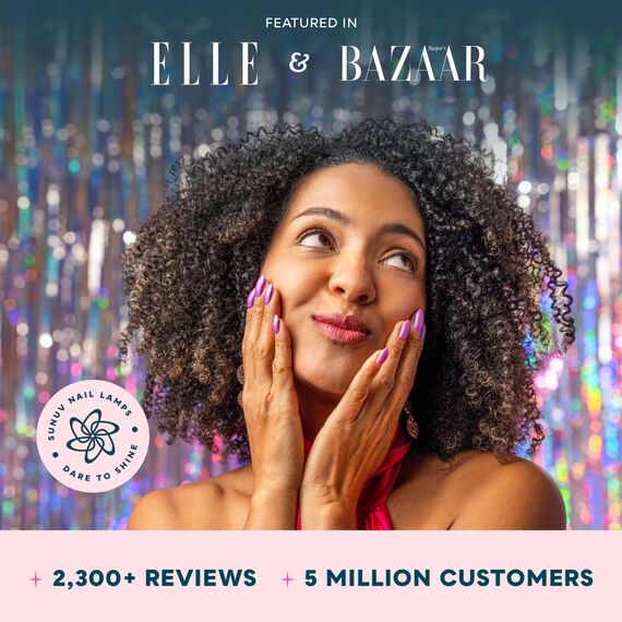 SUNUV UV LED Lampe für Gelnägel LED Nageltrockner mit 4 Timer LCD Anzeige Infrarot Sensor und Doppelgeschwindigkeits Härtungslampe Schwarz