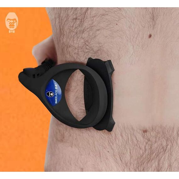 baKblade 2.0 Plus Rückenrasierer Herren - Ergonomischer Rückenhaarentferner für Männer - Brust & Rücken Haarentfernung auch für Armen, Beine & Bauch - Body Shaver Men
