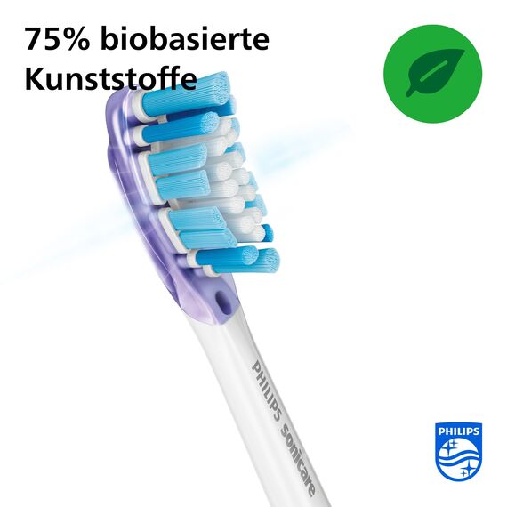 Philips Sonicare Original G3 Premium Zahnfleischpflege Standard-Schallzahnbürstenköpfe - 2er-Pack in Weiß (Modell HX9052/17)