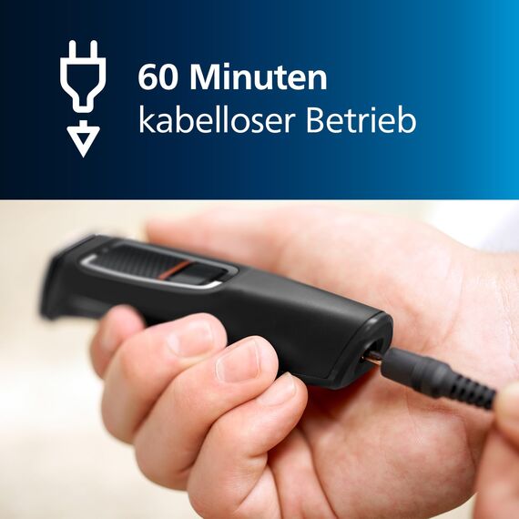 Philips Series 3000, All-in-One-Trimmer, 7-in-1-Multigroom, einfaches Styling für Gesicht und Haar, 11 Längeneinstellungen (0,5–16 mm), Modell MG3730/15