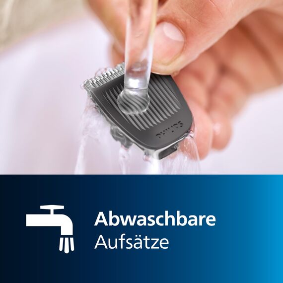 Philips Series 3000, All-in-One-Trimmer, 7-in-1-Multigroom, einfaches Styling für Gesicht und Haar, 11 Längeneinstellungen (0,5–16 mm), Modell MG3730/15