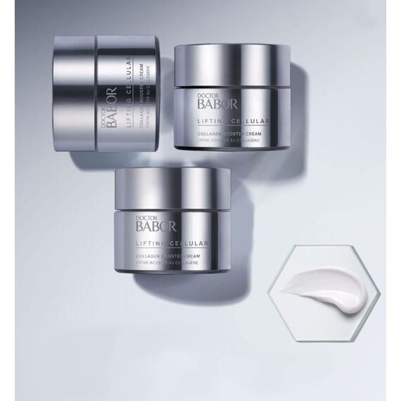DOCTOR BABOR Collagen Booster Cream, Anti-Falten Feuchtigkeitscreme für jede Haut, Mit Hyaluronsäure und marinem Kollagen, Straffend, 1 x 50 ml