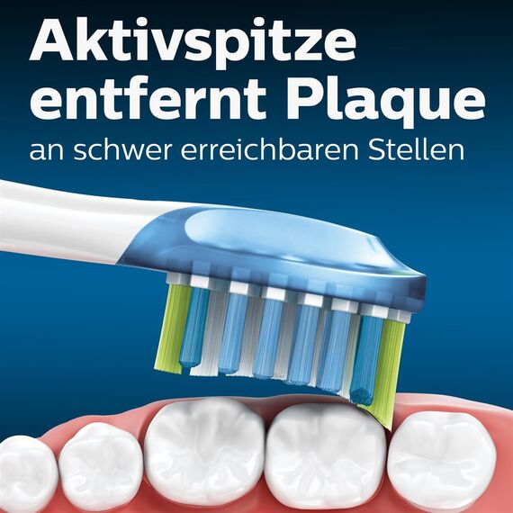 Philips Sonicare Original AdaptiveClean Standard-Schallzahnbürstenköpfe - 2er-Pack in Weiß (Modell HX9042/17)