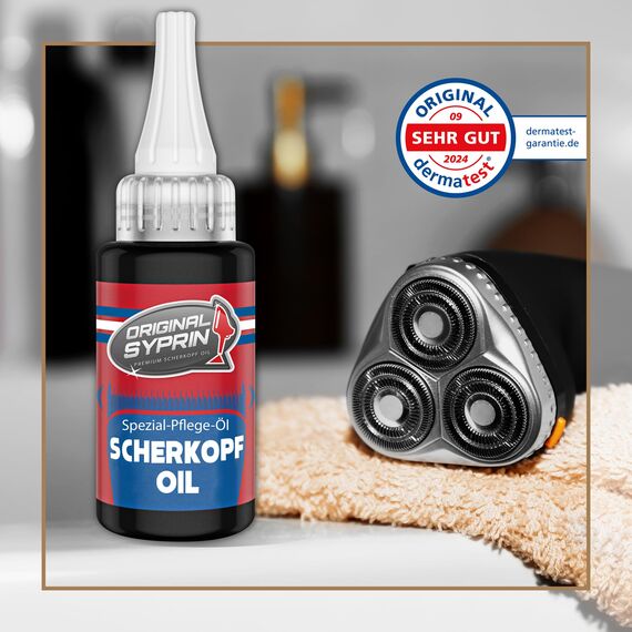 Original Syprin Scherkopf Öl für Haarschneidemaschinen Haarschneider Rasierer Trimmer I Scherkopföl Friseurbedarf Schermaschinenöl Feinmechanik Öl