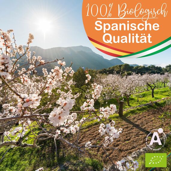 Mandelöl BIO Reines, Kaltgepresst, Natürlich. Kosmetik Massageöl, Haar- und Bartöl, Körperöl, Anti-Falten-Gesichtsöl, Schwangerschaftsstreifen, Nägel, Mandelöl Baby, Scalp Oil - 100 ml