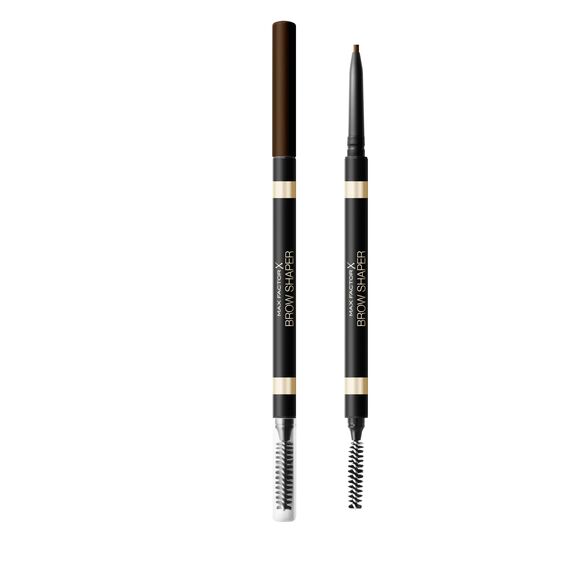 Max Factor Brow Shaper in 30 Deep Brown – Augenbrauenstift mit Bürste – Präzises & einfaches Definieren der Augenbrauen, 1 Stück (1er Pack)