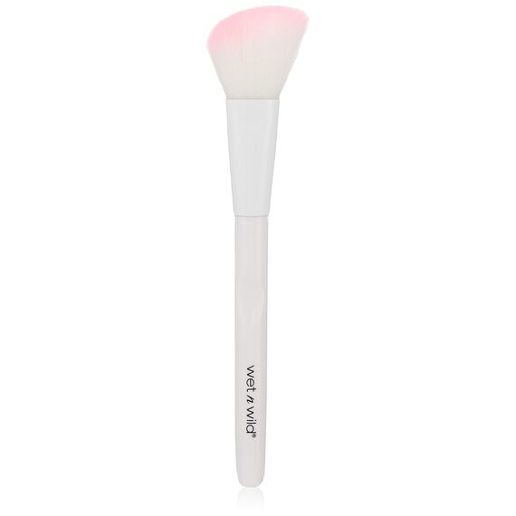 Wet n Wild, Make-up Pinsel, Pinsel für Contouring, weicher angewinkelter Pinsel der sich den Kontouren des Gesichts Anpasst, Konturieren und Modellieren, Make-up Pinsel für einfaches Auftragen