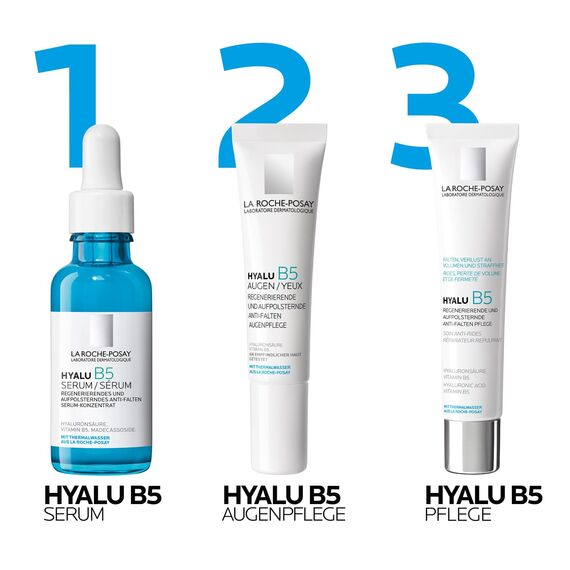 La Roche Posay Anti-Aging-Creme, Für empfindliche Haut, Regenerierend und aufpolsternd, Mit kurz- und langkettigem Hyaluron und Vitamin B5, Hyalu B5 Pflege, 40 ml