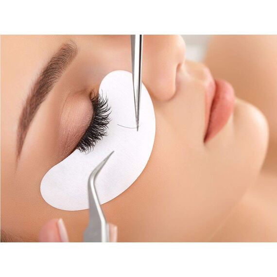 Locisne Auge Gel Pads-100 Paare von Wimpern Peitsche Extension Pads Fusselfrei Unter Auge Gel Patches Schönheit Werkzeug für Pro Salon Individuelle Wimpernverlängerung (100 beutel = 200 stücke)