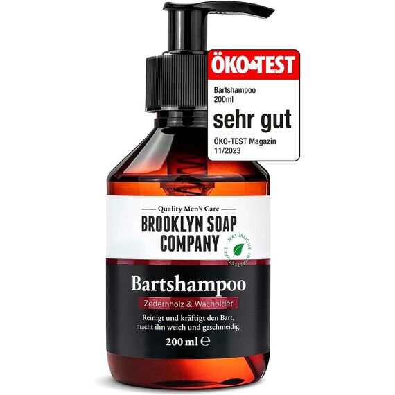 Bartshampoo (200ml) · BROOKLYN SOAP COMPANY · Bartseife reinigt und pflegt den Bart ✓ · reduziert Schuppen ✓