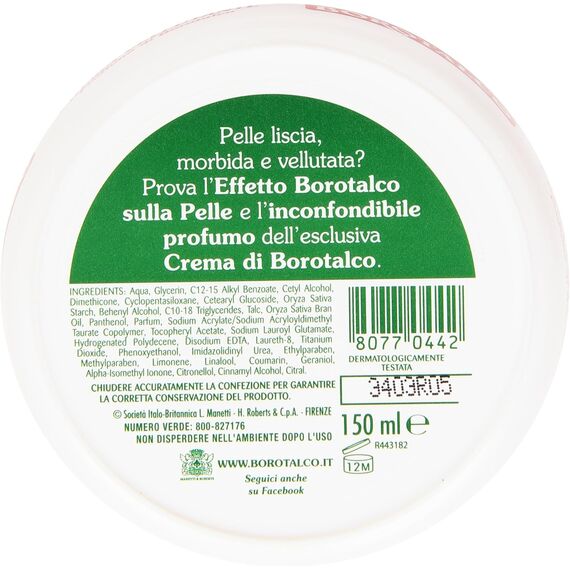 6x BOROTALCO creme body cream Körpercreme Körperpflege 150ml pflege Körper crema