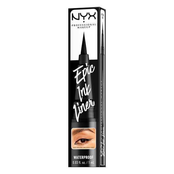 NYX Professional Makeup Epic Ink Eye Liner, Filzstift, Wasserfest, Vegane Formel, Shade 01