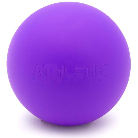 Massage-Ball [6cm Durchmesser] - Als Lacrosse-Ball und Faszien-Ball zur Selbstmassage und zur Triggerpunkttherapie (genaue Behandlung von Verspannungen) geeignet (Lila)