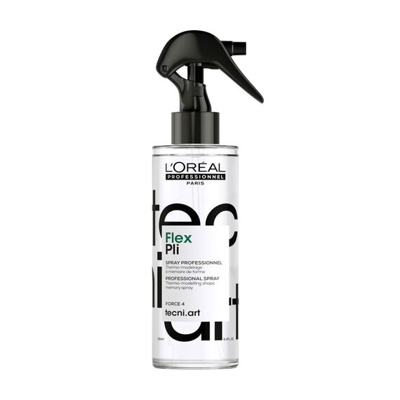 L'Oréal Professionnel Paris Tecni.ART Pli Shaper Thermo-Spray, Haarspray starker Halt, ohne Verkleben, fixiert Frisuren langanhaltend, Styling-Spray mit Hitzeschutz & Memory-Effekt, Aloe, 190 ml