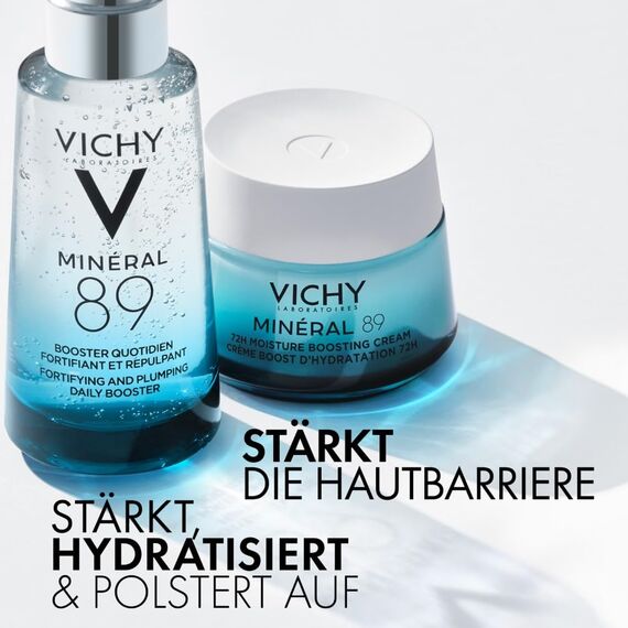 VICHY Hyaluron-Boost feuchtigkeitsspendendes Serum, Aufpolsternd, Anti-Falten, Mit Hyaluronsäure und essenziellen Mineralien, Minéral 89, 50 ml