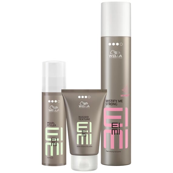 Wella EIMI Mistify Me Strong – schnelltrocknendes Haarspray – leichtes Fixing Spray für sofortigen Halt – Styling-Spray für 24 Stunden zuverlässigen Halt mit natürlicher Bewegung – 1 x 300 ml