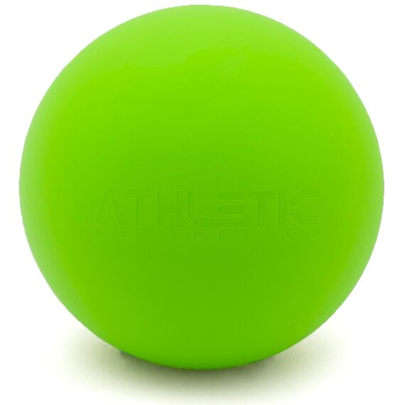 ATHLETIC AESTHETICS Massage-Ball [6cm Durchmesser] - Als Lacrosse-Ball und Faszien-Ball zur Selbstmassage und zur Triggerpunkttherapie (genaue Behandlung von Verspannungen) geeignet (Grün)