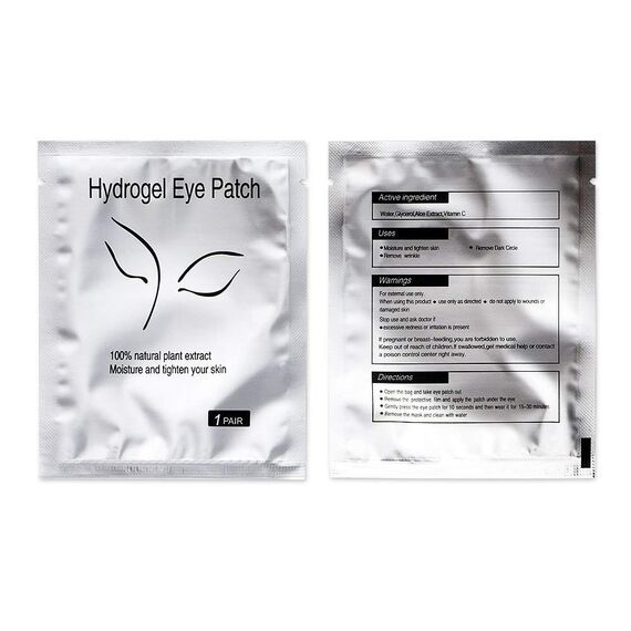 Locisne Auge Gel Pads-100 Paare von Wimpern Peitsche Extension Pads Fusselfrei Unter Auge Gel Patches Schönheit Werkzeug für Pro Salon Individuelle Wimpernverlängerung (100 beutel = 200 stücke)