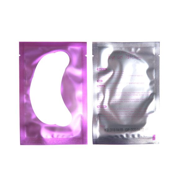 Lunamoon Augenpads für Wimpernverlängerung Wimpern Pads Wimpernverlängerung Pad Eyelash Pad Wimpern Färben Pad Wimpernlifting Pad Eye Gel Patch for Eyelash Extensions 50Paar (Lila)