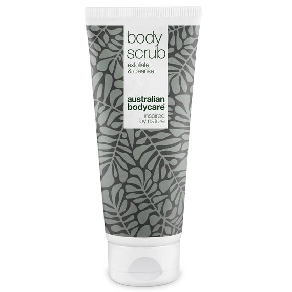 Australian Bodycare Body Scrub 200ml bei Pickeln an Rücken & Körper, Unreiner Haut, Eingewachsenen Haaren, Reibeisenhaut, erdbeerbeine | 100% Natürliches Teebaumöl | 100% Vegan