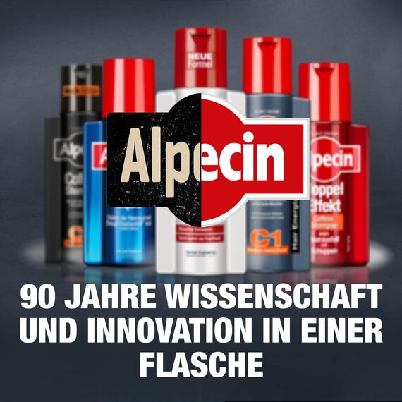 Alpecin Schuppen-Killer Shampoo, 2 x 250 ml - Anti-Schuppen-Shampoo für Männer - Anti-Dandruff-Shampoo - Killt Schuppen und beugt vor, geeignet bei fettigen Schuppen - Schonend zur Kopfhaut für Herren