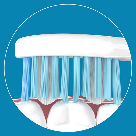 Lächen Standard Aufsteckbürsten, Ersatzbürstenkopf für Lächen elektrische Zahnbürste, S121, 4 Stück， für T8 / H9/ 051B/ T5