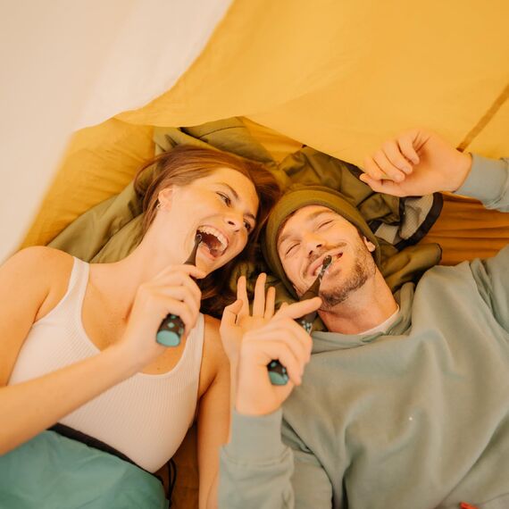 happybrush® Nachhaltige Aufsteckbürsten für elektrische Schall-Zahnbürste Eco VIBE 3 - Schwarz/Mint - 3x3 Stück