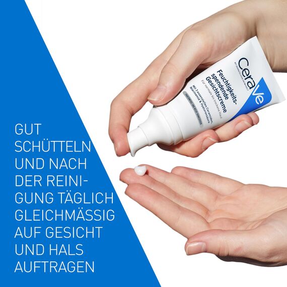CeraVe Feuchtigkeitscreme für das Gesicht, Regenerierende Nachtcreme für trockene bis sehr trockene Haut, Creme mit Hyaluron und 3 essenziellen Ceramiden, Auch für Allergiker geeignet, 52 ml