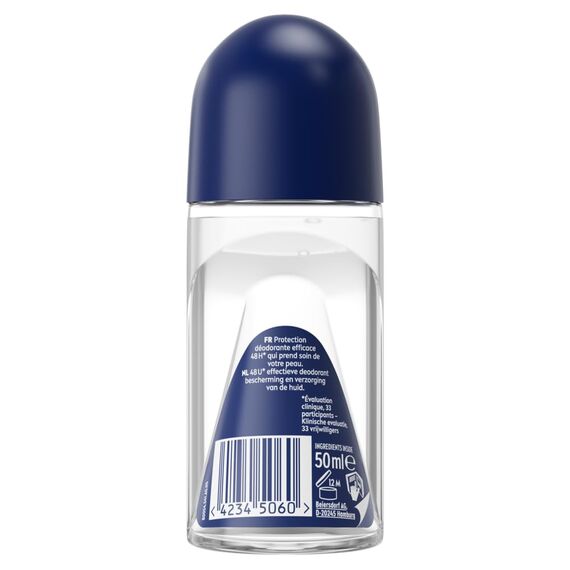 NIVEA Men Fresh Ocean Deodorant Roller, 0% (1 x 50 ml), Deodorant für Herren, 48h Schutz