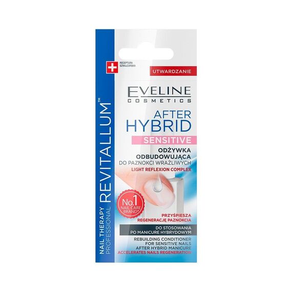 Eveline Cosmetics After Hybrid Revitalum – Nagelhärtende Pflegekur für geschwächte Nägel nach Hybrid- & Gelnagel-Behandlungen – stärkt, regeneriert & schützt, 12 ml