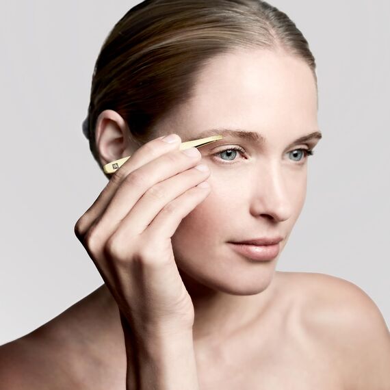 ZWILLING Pinzette Schräg (Zupfen von Augenbrauen, Entfernen von Splittern, handgeschliffene, angeraute Spitzen, hypoallergen), Premium, Gold, 90 mm